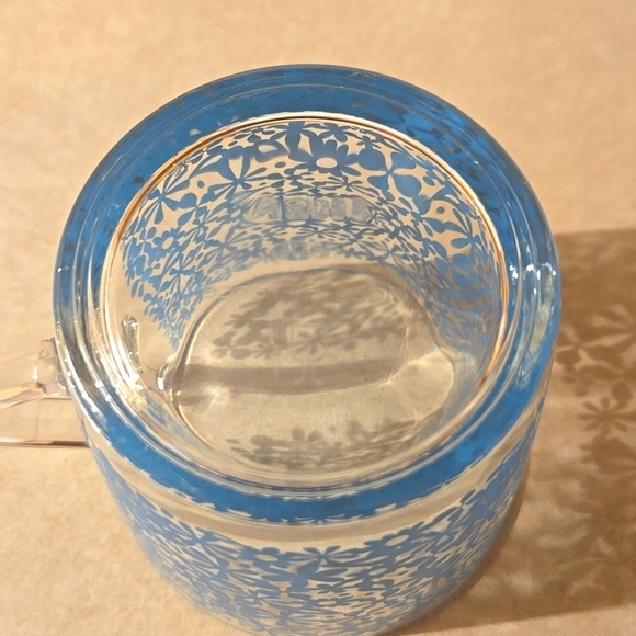 IKEA Small Floral Glass Coffee Mug - Picture 3 of 4